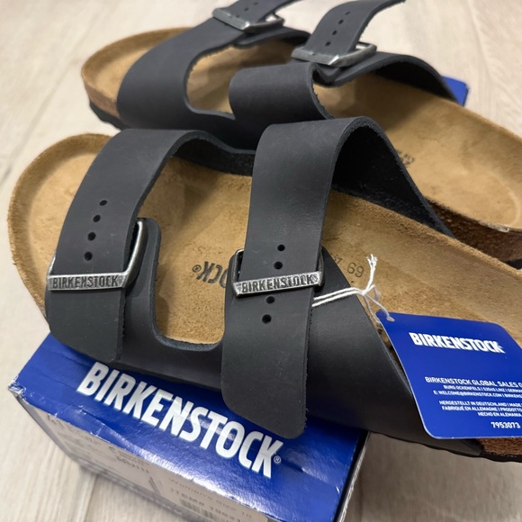 New Birkenstock Arizona BS Unisex Sandal Slides W10/M8 Black - Picture 8 of 8
